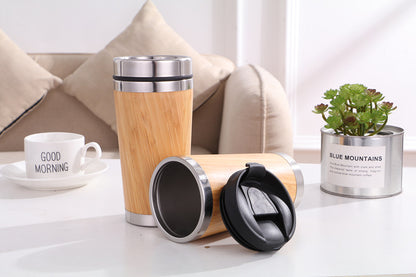 Bilmugg i bambu – för kaffe eller te