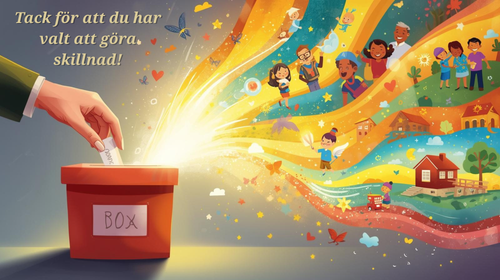 Stöd UNICEF Sveriges arbete för barn ❤️